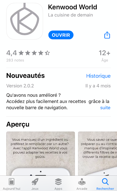 Installer l&rsquo;application