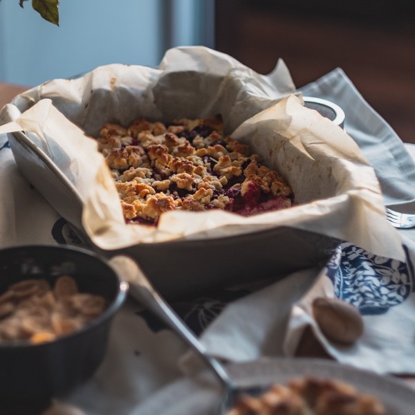 Crumble aux nectarines