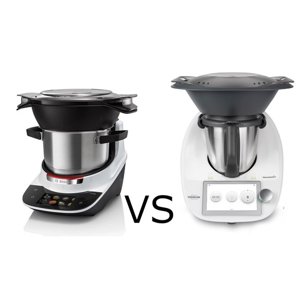 Bataille entre le robot cuiseur multifonction Thermomix TM6 et le Bosch Cookit
